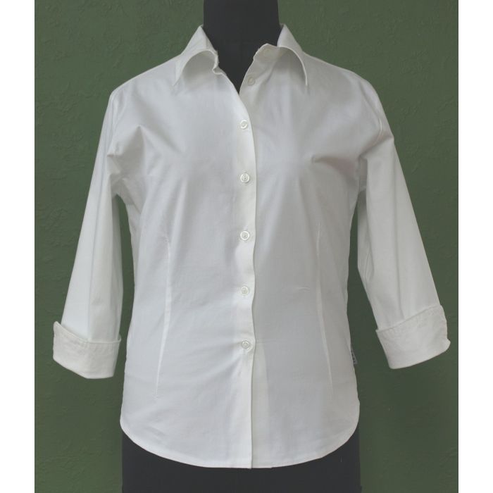 Hvid skjortebluse fra Taxi, str. M