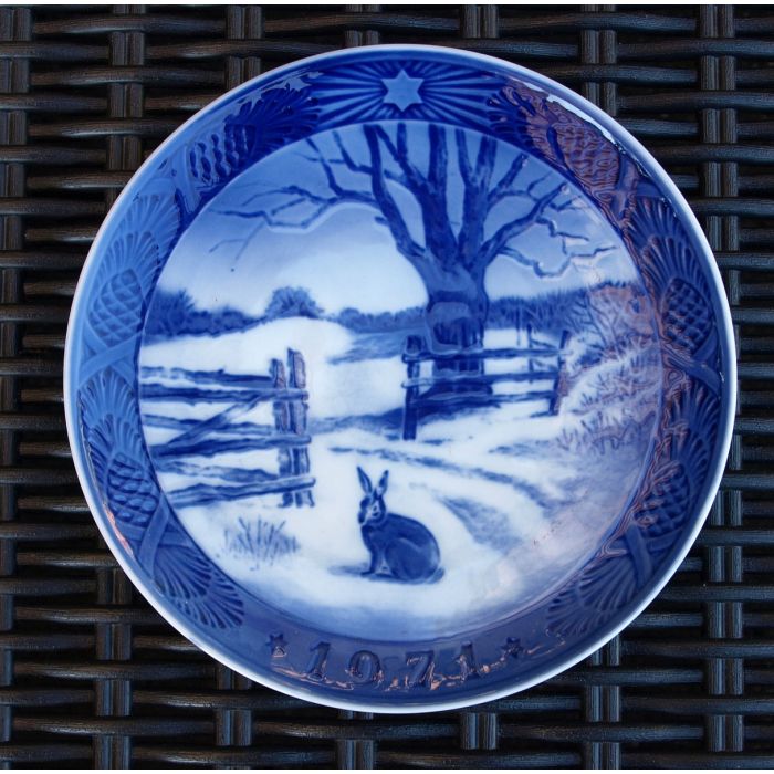 Juleplatte fra Royal Copenhagen fra 1971