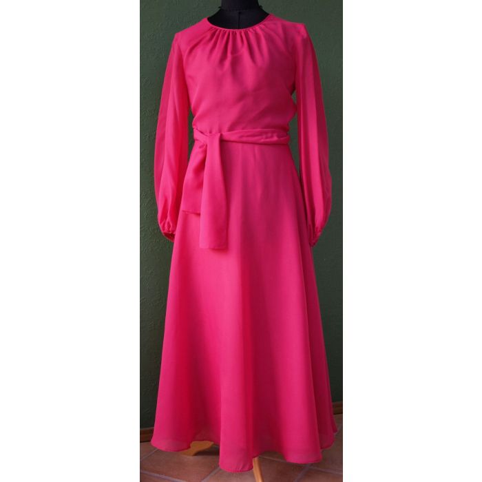 Pink, lang kjole fra Camilla of Copenhagen, str. 38. Ubrugt
