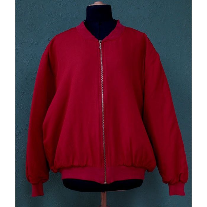 Rød, Vintage vindjakke, catalinajakke fra Elton, str. 42, 80erne