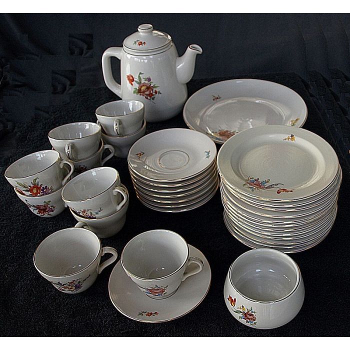 Vintage kaffestel i keramik, 50erne