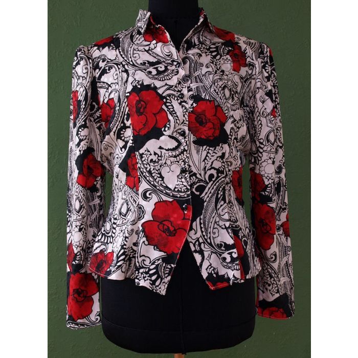 Vintage skjorte fra Eurofashion, str. 36, 80erne