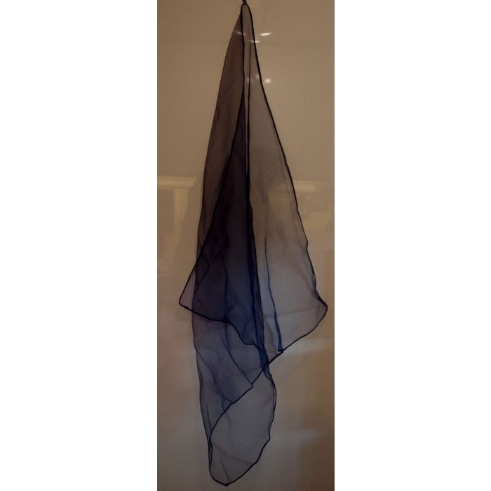 Vintage tørklæde i chiffon, marineblåt, 60erne