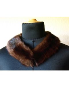 Brun Vintage krave i mink, 50erne