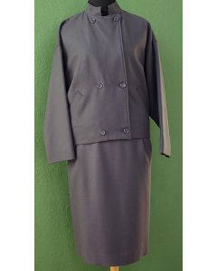 Grå Vintage dragt fra Brandtex, str. 38, 80erne