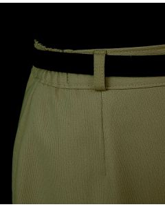 Khakifarvet vintage nederdel fra Brandtex, str. 38. Ubrugt