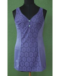 Lavendelfarvet Vintage underkjole, str. 38, 70erne. Ubrugt