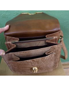 Lækker, lysebrun vintage taske, velholdt, ingen brugsspor