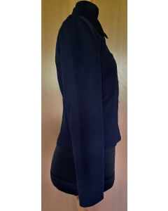 Kort, marineblå vintage jakke fra franske Pigalle, str. S, ubrugt