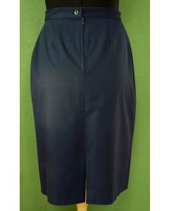 Marineblå Vintage nederdel fra Right-on, str. 40, 80erne