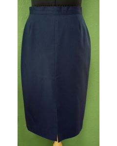 Marineblå Vintage nederdel fra Right-on, str. 40, 80erne