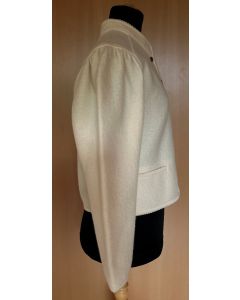 Råhvid/creme vintage jakke, Alpen Style, fra østrigske Geiger, str. 38, ubrugt