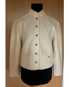Råhvid/creme vintage jakke, Alpen Style, fra østrigske Geiger, str. 38, ubrugt