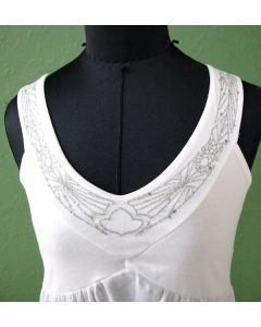 Råhvid top fra Sisters Point, str. S/M, 90erne