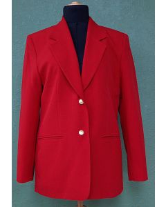 Rød blazerjakke fra Brandtex i str. 38. Ubrugt