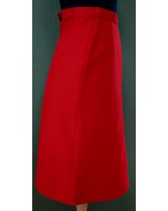 Rød Vintage nederdel fra Brandtex, str. 38, 80erne