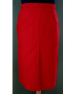 Rød Vintage nederdel fra Brandtex, str. 38, 80erne