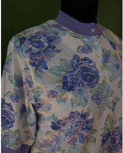 Sommersæt med bluse og nederdel, fra Lindon, str. S, 80erne