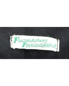 Sort vintage forklæde med print fra Frederiksberg Forklædefabrik