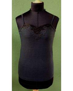 Sort Vintage top, str. S/M, fra Via Roma