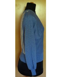 Vintage strikbluse med flagermusærmer fra Bani, Made in Denmark, str. 38, ubrugt