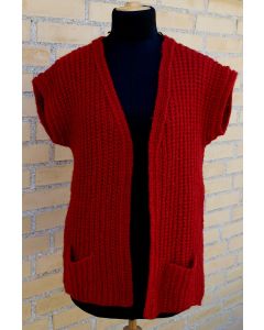Strikket vintage vest, str. 38