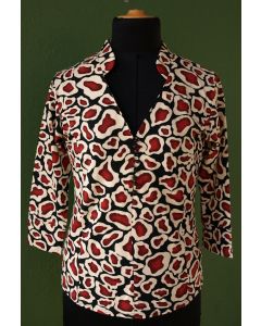 Bluse fra 2-Biz med 3/4 lange ærmer, str. S, ny