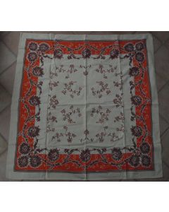 Vintage dug med blomsterprint. Ubrugt