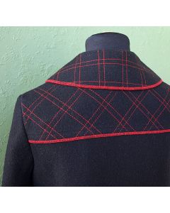 Vintage frakke design Lars Hillingsø, str. 38, 70erne