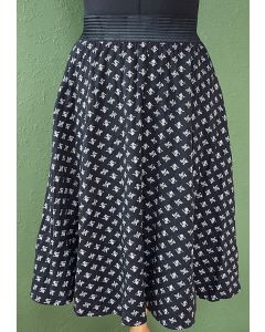 Vintage jersey nederdel fra Monari, str. 40, 80erne