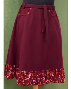 Vintage nederdel, str. 38, 70'erne