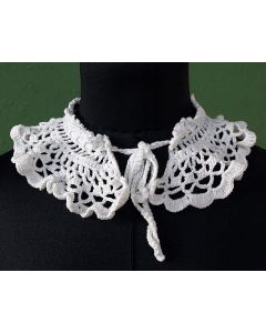 Håndhæklet vintage pynte krave, ubrugt