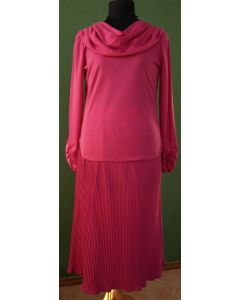 Vintage sæt i pink/fuchsia fra Pitava, str. 36/38, 80erne