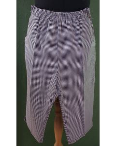 Vintage shorts, sort og hvide tern, str. 38/40, 80s