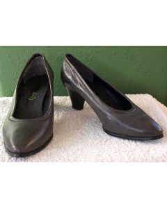 Vintage skindheels, italienske, str. 38, 80erne