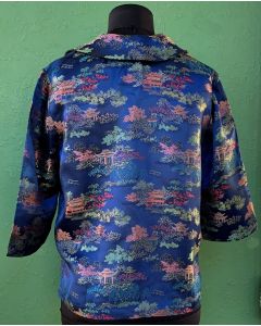 Vintage bluse med kinesiske motiver