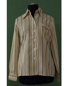 Vintage skjortebluse fra danske Miss Baron, str. 38, 70erne
