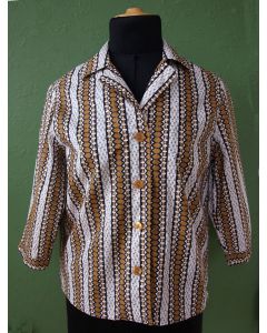 Vintage skjortebluse fra Krüger, str. 38/40, 60erne