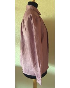 Lyngfarvet vintage skjortebluse fra Pierre Alexandre, str. 40, ubrugt