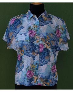 Vintage skjorte med blomsterprint fra Toft, str. 38