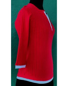 Rød bluse fra Soyaconcept, str. S. Ubrugt