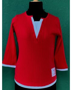 Rød bluse fra Soyaconcept, str. S. Ubrugt