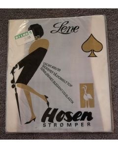 Vintage strømper til hofteholder, brune, str. 8½