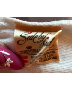 Vintage top med lille guldkant, str. S, 70erne