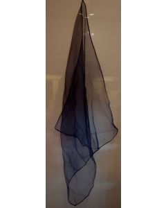 Vintage tørklæde i chiffon, marineblåt, 60erne