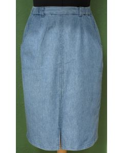 Denim nederdel, str. 38, 80erne