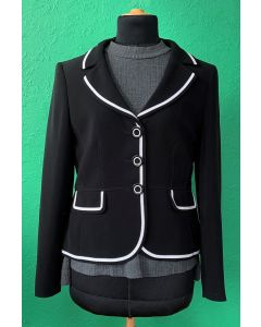 Sort, helforet jakke fra Gerry Weber i str. 36