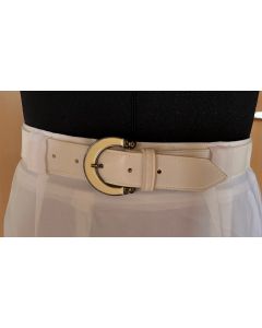 Hvid, plisseret vintage nederdel fra Eurofashion, str. 38, ubrugt