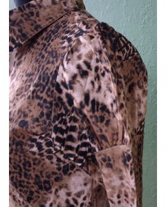 Skjortebluse i dyreprint fra Vero Moda, str. 38