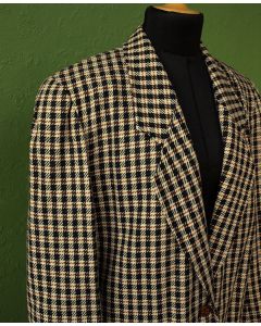 Vintage blazer i tern, str. 40, ubrugt